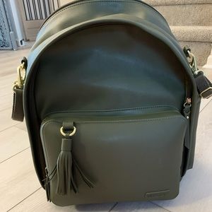Skip Hop leather diaper bag